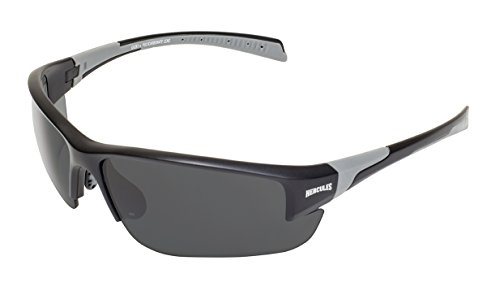 Global Vision Eyewear HERC 7 SM Hercules 7 Safety Glasses, Smoke Lens, Frame, Black