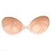 Fetoo Invisible bra, Reusable Soft Material Sticky Push Up Strapless Backless Silicone Adhesive Bra (B, Pure Nude)