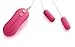 MOJOY Multi 10 Frequency Double Love Eggs Vibrating Vibrator for Women, Wired Mini Bullet Vibes Female Masturbator Vibrant Toy, Pink
