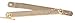Hardware Essentials 851580 Folding Support Left Side Brass