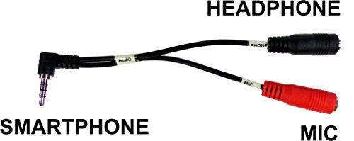 ALZO Smartphone Streaming Video Rig with Mic Headphone Breakout Cord for Audio Monitoring