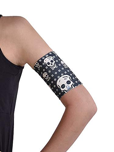 Dia-Band, Armband for CGM Freestyle Libre, Medtronic, Dexcom or Omnipod - Comfortable and Reusable Diabetic Armband for Glucose Sensor. (L (29-32 cm))