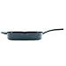 Ayesha Curry Cast Iron Square Griddle Pan/Grill with Pouring Spouts, Small, Twilight Teal