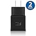 Tradesk Adaptive Fast Charging Wall Charger Adapter Compatible with Samsung Galaxy S9 / S8 / Note9 / Note8 / J7 / S6 / S7 Active / Plus, Note 5, Galaxy S8 Active / Galaxy Quick Charge Charger (2 Pack)