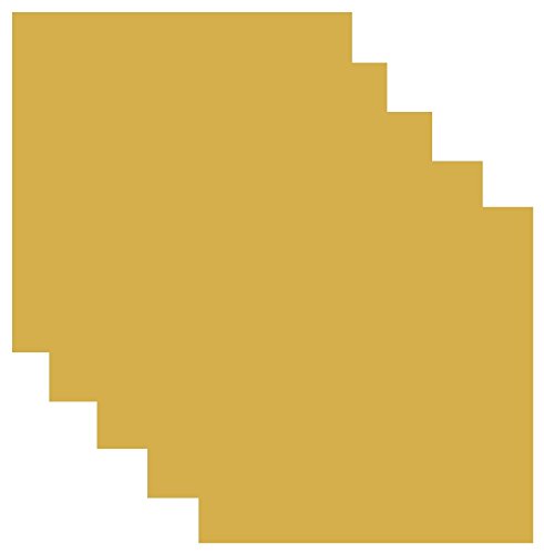 SISER EasyWeed Heat Transfer Vinyl HTV for T-Shirts 12 x 12 Inches 5 Precut Sheets (Gold)