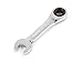 TEKTON 7/16 Inch Stubby Ratcheting Combination Wrench | WRN50009