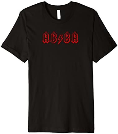 Mens Lightning Bolt abba T-Shirt Large Black