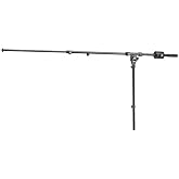 K&amp;M 25530 Boom Arm | Telescoping boom arm with 61 inch length and counterweight for recording, broadcasting and performance