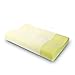 Low Profile Memory Foam Contour Pillow, Soft Bed Pillow for Neck Pain Relief, Ergonomic Neck and Cervical Support Pillow by WeNerya, Standard, White