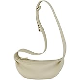 DONNAIN Genuine Leather Sling Bags Crossbody Women, Minimalist Style Casual Chest Bags with Wide Strap
