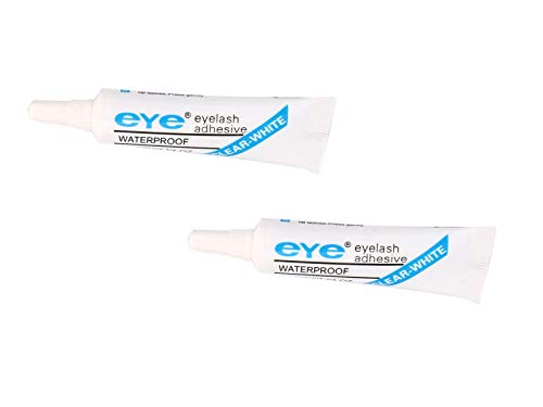 2-Pack of EyeLash Adhesive Lash Glue White/Clear, for strip false eyelash (0.25 oz x 2 tubes) - Thumbnail 4