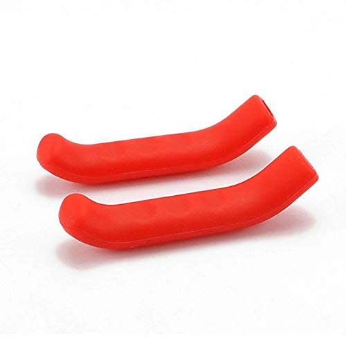 Mantain Bicycle Brake Levers Sleeve Silicone Gel Anti-Slip Brake Handle Protection Cover 1 Pair (Red) - Thumbnail 4