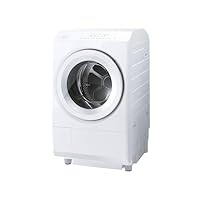 TOSHIBA (東芝) Drum-Type Washer Dryer Combination Width 60 cm Washing 12 kg Drying 7 kg Left-Opening TW-127XM3L(W) Grand White Heat Pump Large Airflow Ag+ Antibacterial Water Automatic Detergent