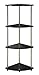 Convenience Concepts Designs2Go 4 Tier Corner Shelf, Black