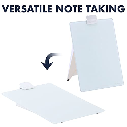 Quartet Glass Whiteboard Desktop Easel, 9" x 11", Dry Erase Surface