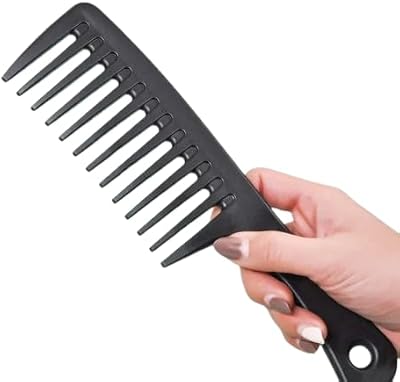 ROMAXO Wide Tooth Comb with Heat Resistant Handle for Wet Curly Hair