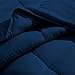 Bare Home Comforter Set - Queen Size - Ultra-Soft - Goose Down Alternative - Premium 1800 Series - All Season Warmth (Queen, Dark Blue)