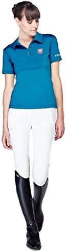 Asmar Equestrian Womens Polo Shirt Lagoon Blue (Medium)