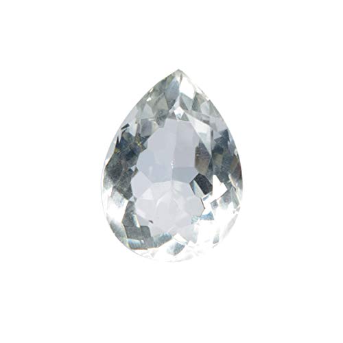 REAL-GEMS White Topaz 15.50 Ct Pear Cut White Topaz Loose Gemstone for Jewelry Making