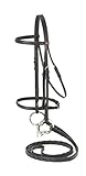 EquiRoyal Raised Draft Horse Snaffle Bridle