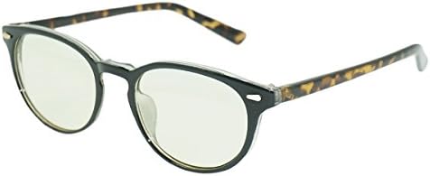 Vhccirt Blue Light Blocking Glasses, Anti Glare Fatigue Blocking Headaches Eye Strain, Safety Glasses for Computer/Phone, Vintage Rectangle Transparent Lens Brown Turtoise Frame