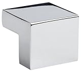 Atlas Homewares A865-CH Successi Collection .98-Inch Small Square Knob, Polished Chrome