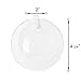 Mkono 6 Pack Glass Wall Hanging Planter Globe Air Plants Terrariums Wall Mounted Plant Vase Indoor for Home Office Living Room Decor, 4.72