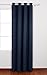 Deconovo Thermal Insulated Blackout Drape Grommet Window Curtain for Bedroom 52 Inch by 63 Inch Navy Blue 1 Panel