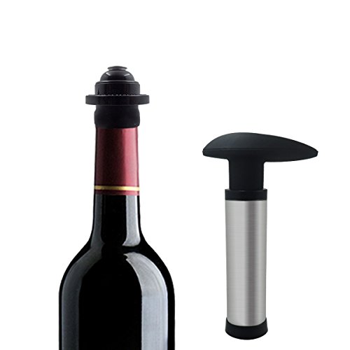 Stainless Steel Wine Stopper Crok Saver Preserver Champagne Liquor Beer Wine Bottle Stoppers Caps 2-Pack - Thumbnail 2