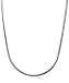 Amazon Collection Sterling Silver Italian 0.8 mm Snake-Chain Necklace