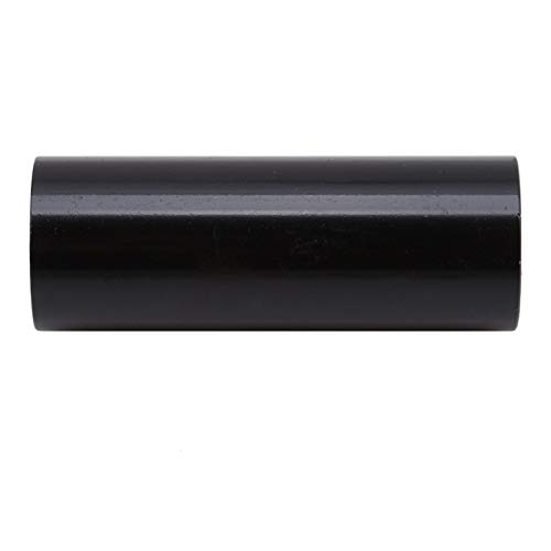 Dunnomart Useful Professional Musical Instrument Accessory Black Chromed Steel Guitar Slide Tube Fingertip Metal Slider