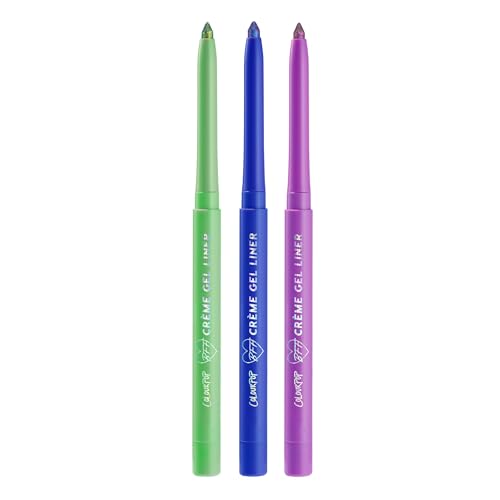 ColourPop BFF Crème Gel Waterproof Chrome Eyeliner Kit - 18HR Wear, Ultra-Pigmented Eyeliner Pencil with Matte & Metallic Finishes - Includes Shades Wild Idea, Ventura Blvd & Actin' Up (3 Count)