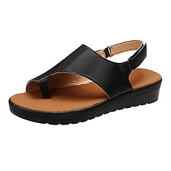 Aniywn Women Wedges Sandals Open Toe Comfy Platform