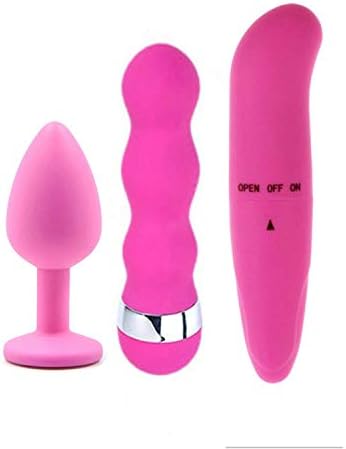KMNHY 3pcs G Spot Virtors A-male Virtors Buutt-Pl'ug Wand Massagge Virtors Sexr Shirt Toys for Woman,China,Pink
