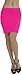 ToBeInStyle Women's Seamless Microfiber Slim Nylon Pull-On Closure Mini Skirt - Pink - One Size