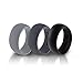 Silicone Wedding Ring Band by HonorGear - 3 Rings Pack Premium Grade Wedding Bands Engagement Active Men, Athletes Comfortable Fit & Skin Safe Non-Toxic Antibacterial (10)