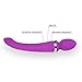Vibrator,Patekfly Rechargeable Waterproof Smart Wand Massager for Stimulating Women Clit G | Medical SOFE Silicone Vibrator | 3 Powerful Speeds & 10 Pulsating Patterns