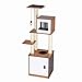 Good Life 60″ Modern Design Wood Deluxe Cat Tree Furniture Kitten House Condo with Washroom for Small to Lager Cats Climbing Tower w/Scratching Post PET594thumb 4