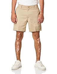 PGA TOUR mens 7" Flat Front With Active Waistband