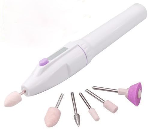 5-in-1 Electric Manicure Set, Manicure Nail Drill File Grinder Grooming Kit Callus Remover Set, Nail Buffer & Polisher, Personal Manicure and Pedicure Kit