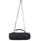 Xberstar Portable Travel Carry Storage hard Case Bag Holder Zipper Pouch for JBL Charge 3 Wireless Bluetooth Speaker and Charger (Black inner)