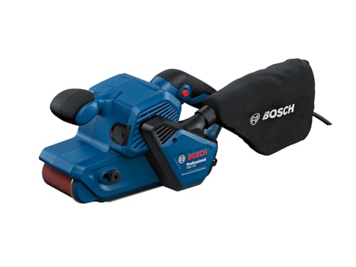 Bosch Professional Ponceuse à bande GBS 750 (moteur 850 W, y compris bande abrasive textile, sac à poussières)