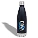 WaterVault Insulated Water Bottle - Stainless Steel Vacuum Thermos Bottles - Cold 24 Hours, Hot 12 Hours - Double Wall Copper Plated