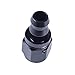 EVIL ENERGY 8AN Straight Push Lock Hose Fitting End Black