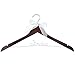 Ella Celebration Bride to Be Wedding Dress Hanger Wooden and Wire Hangers for Gown (Mahogany Wood Silver Wire)