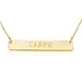 Bar Necklace Personalized Bar Necklace 18k Gold Plated- Custom Made Any Name