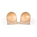 Self Adhesive Strapless bra U-shaped Push Up Bras for Women Reusable Backless Bra Nude D