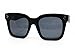 O2 Eyewear 1762 Premium Oversize XXL Women Men Mirror Revo Havana Tilda Shadow Style Fashion Sunglasses (MATTE BLACK, 56)