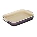 Le Creuset Stoneware 12-1/2-by-9-1/2-Inch Rectangular Baking Dish, Cassis