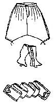 1800s Zouave Pants Pattern (Size- Large 46-50)
